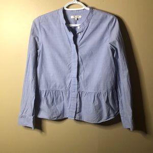 Madewell peplum dress shirt